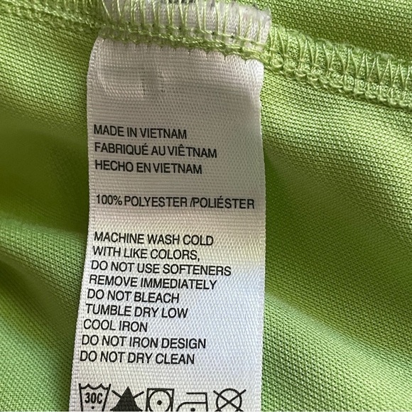 Izod Golf green polo short sleeves medium - Picture 6 of 6